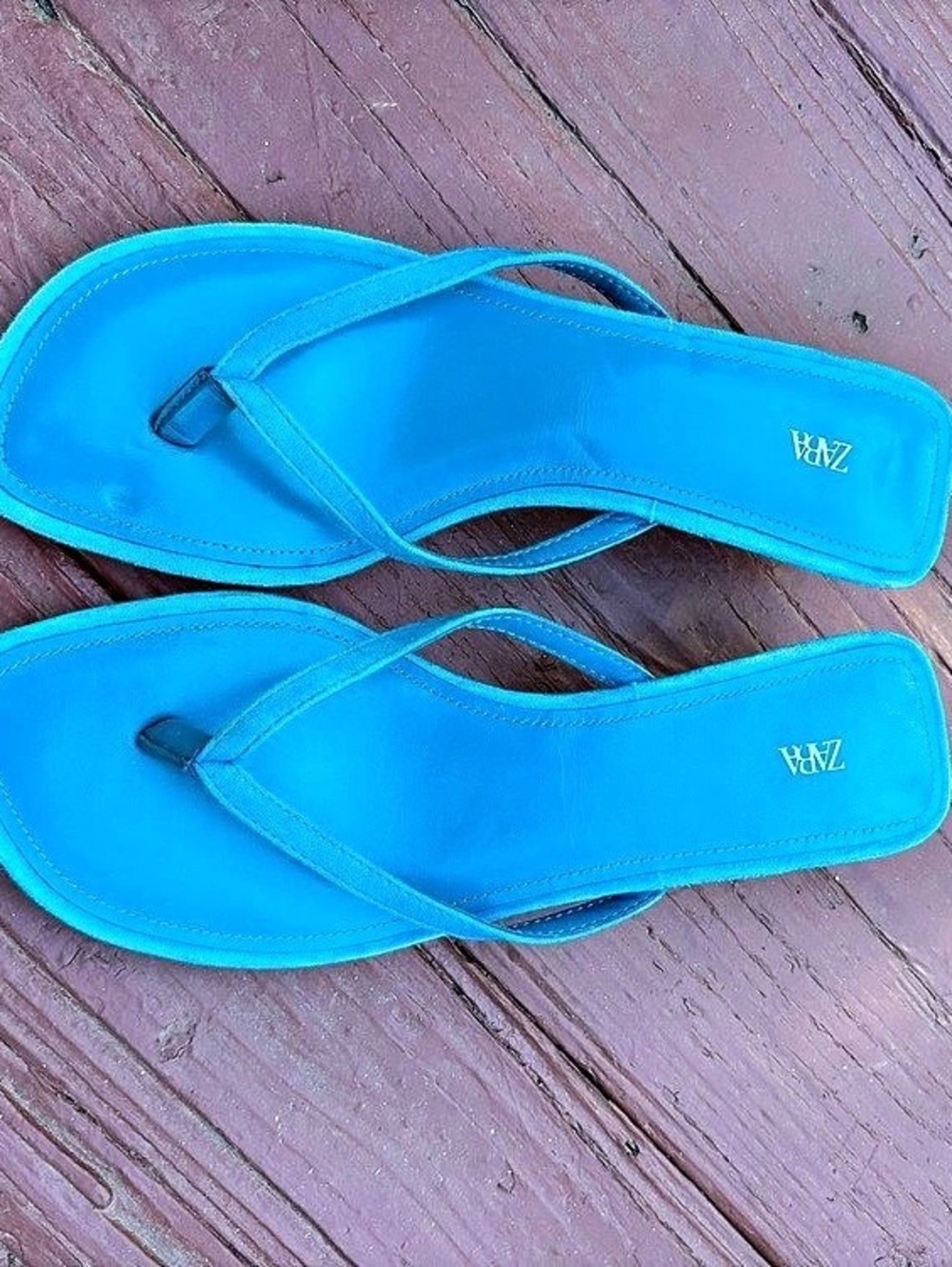 Zara blue Thong Sandals
